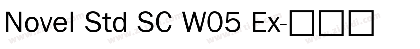Novel Std SC W05 Ex字体转换